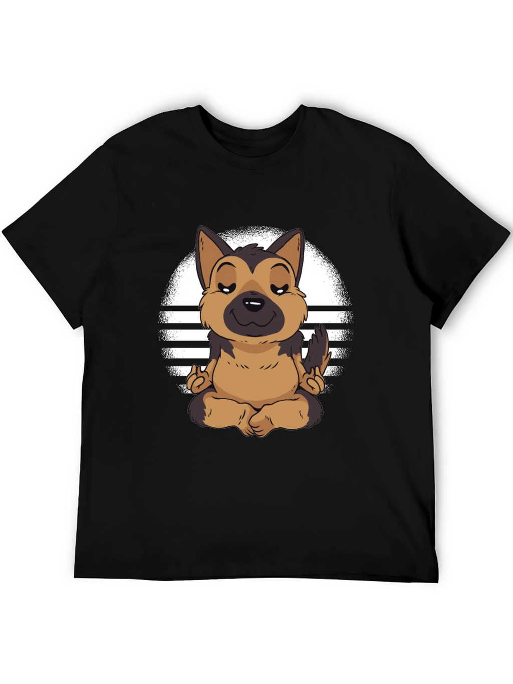 Zen Dog T-Shirt - Meditating German Shepherd