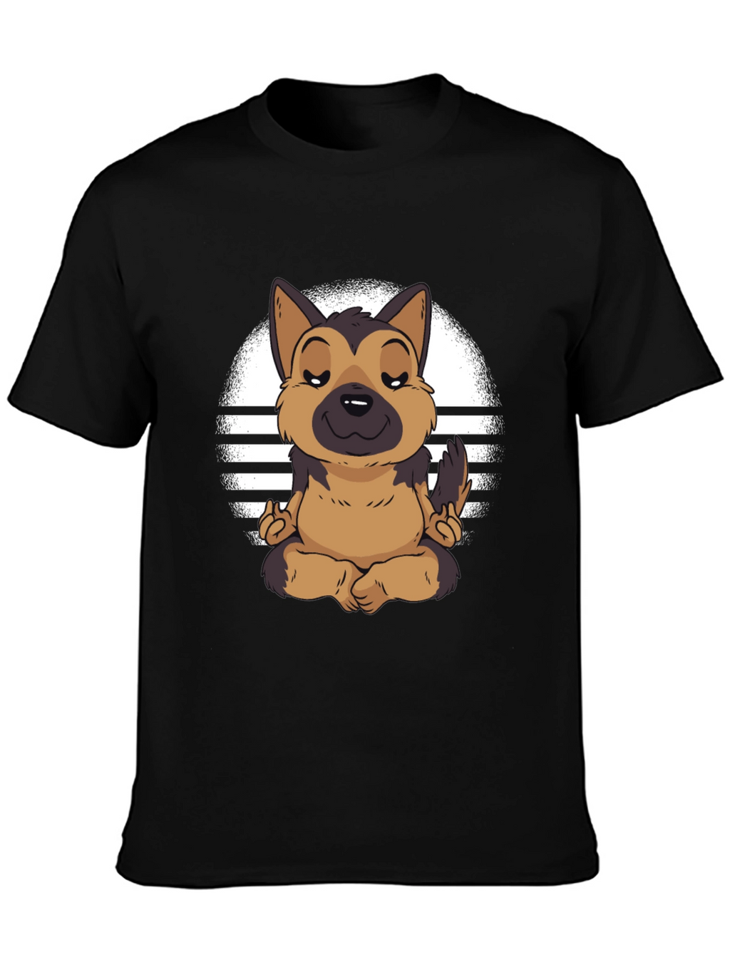 Zen Dog T-Shirt - Meditating German Shepherd