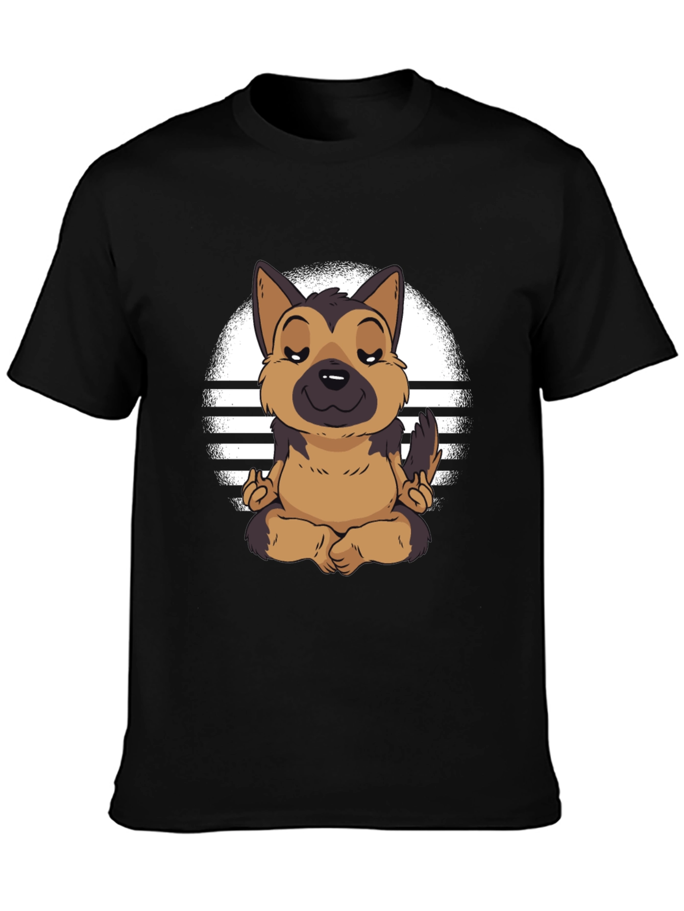 Zen Dog T-Shirt - Meditating German Shepherd