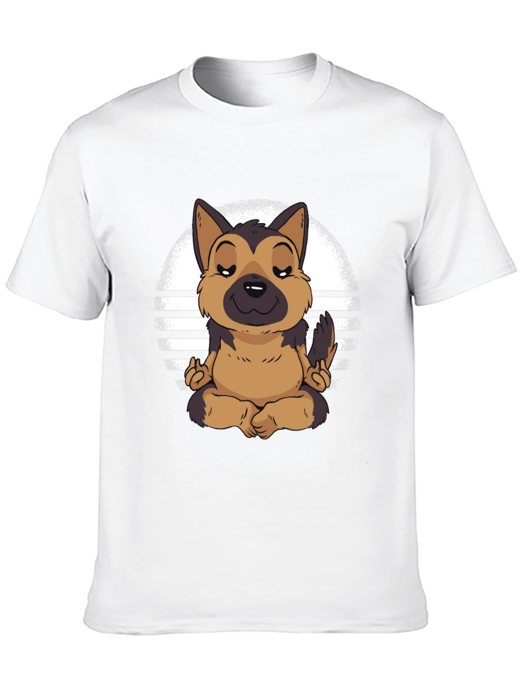 Zen Dog T-Shirt - Meditating German Shepherd