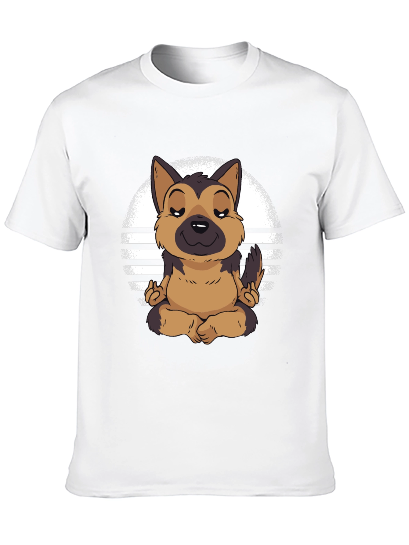 Zen Dog T-Shirt - Meditating German Shepherd