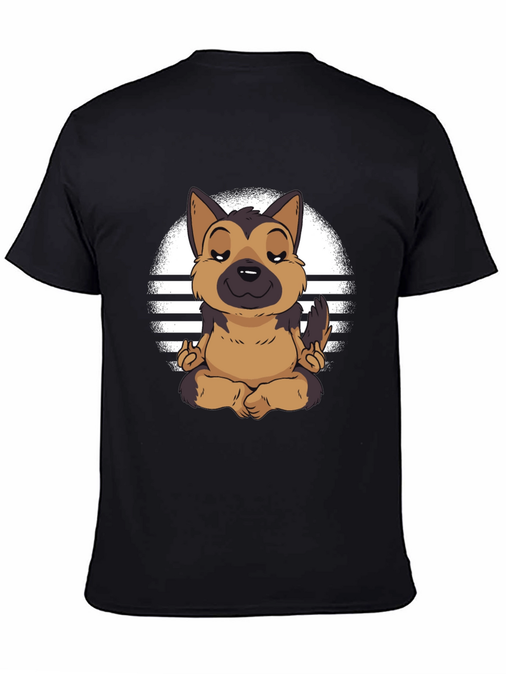 Zen Dog T-Shirt - Meditating German Shepherd