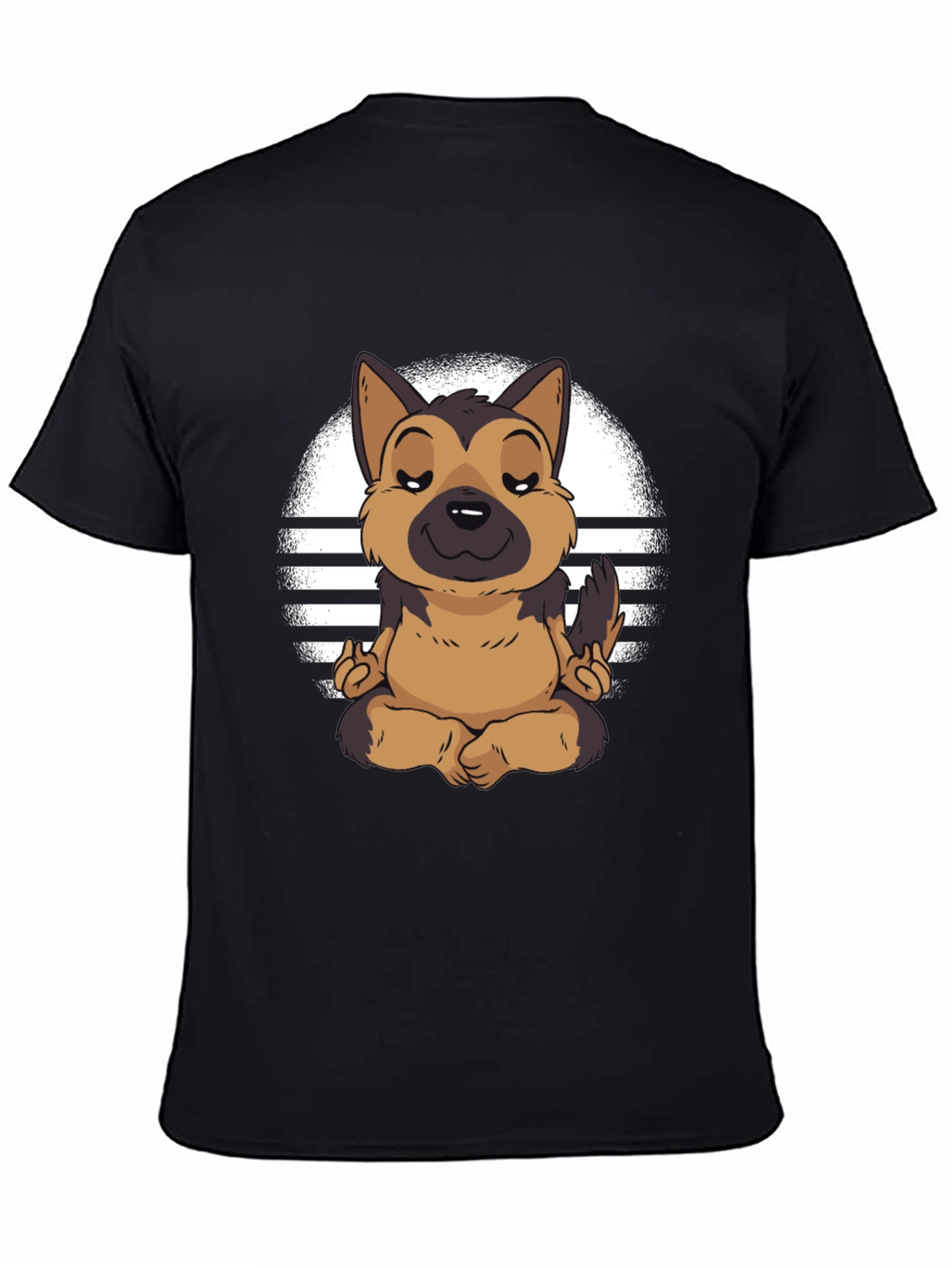 Zen Dog T-Shirt - Meditating German Shepherd