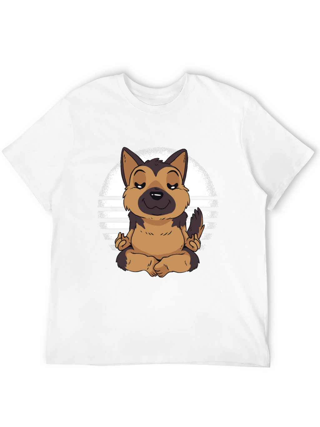 Zen Dog T-Shirt - Meditating German Shepherd