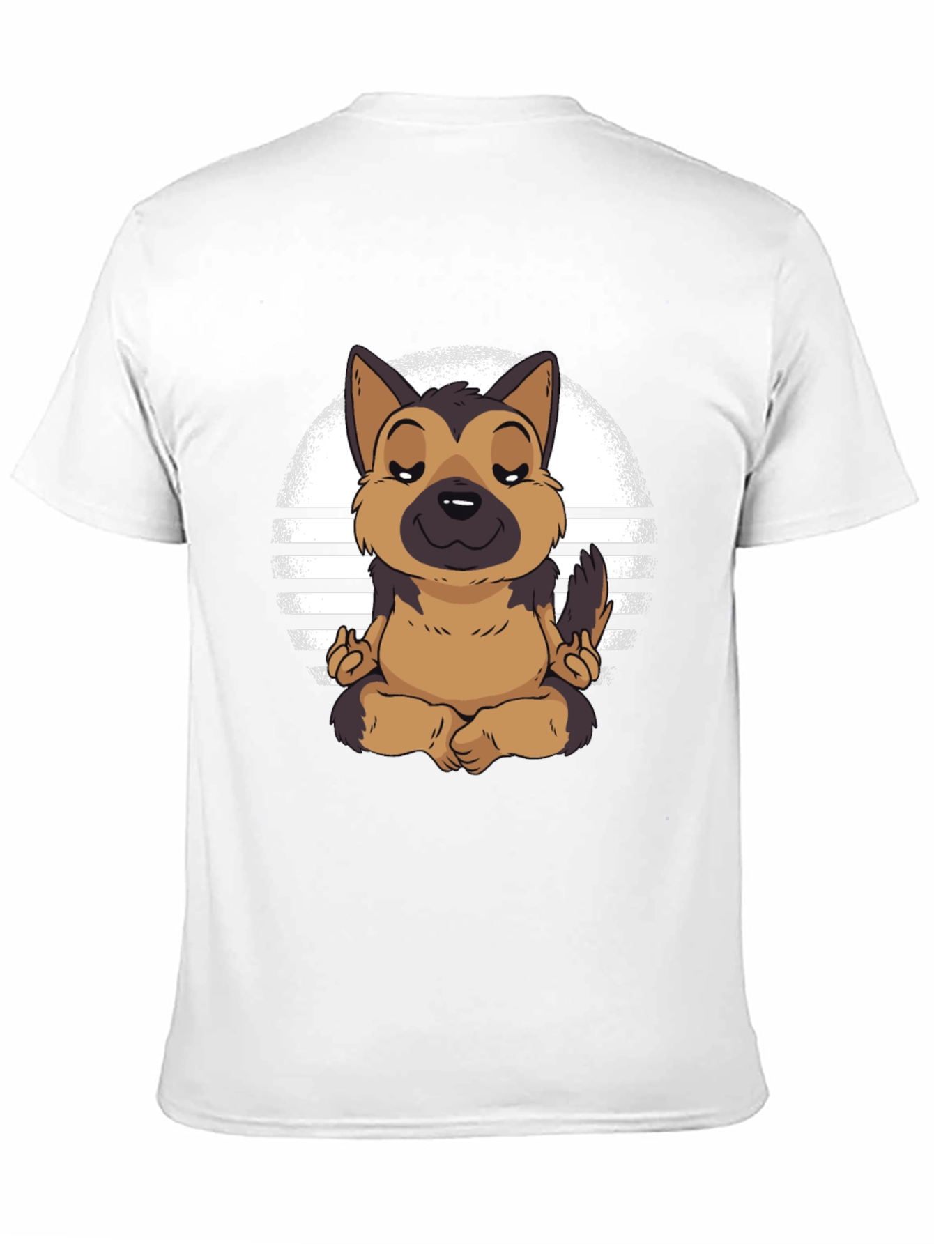 Zen Dog T-Shirt - Meditating German Shepherd