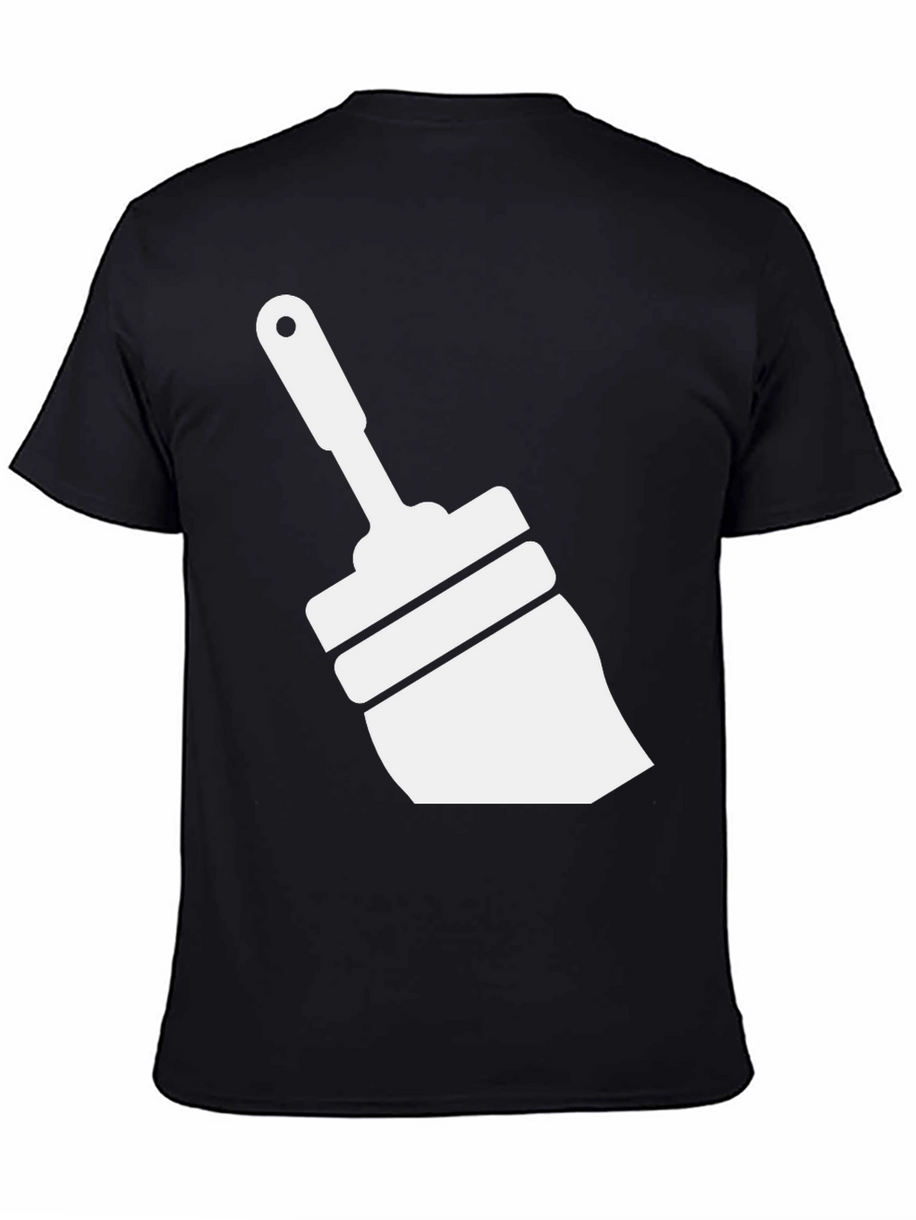 Brush Graphic Tee - Black Casual T-Shirt