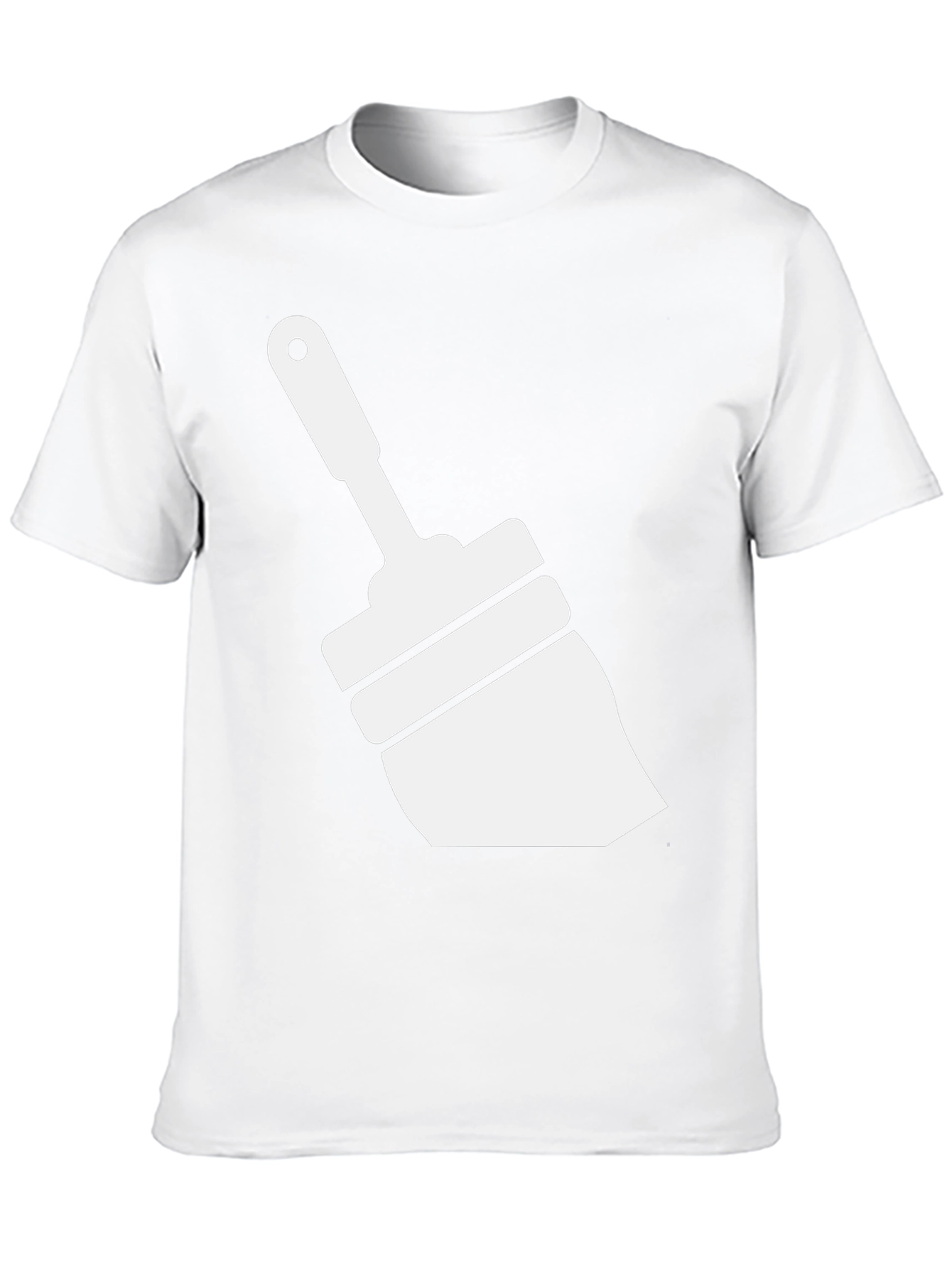 Brush Graphic Tee - Black Casual T-Shirt