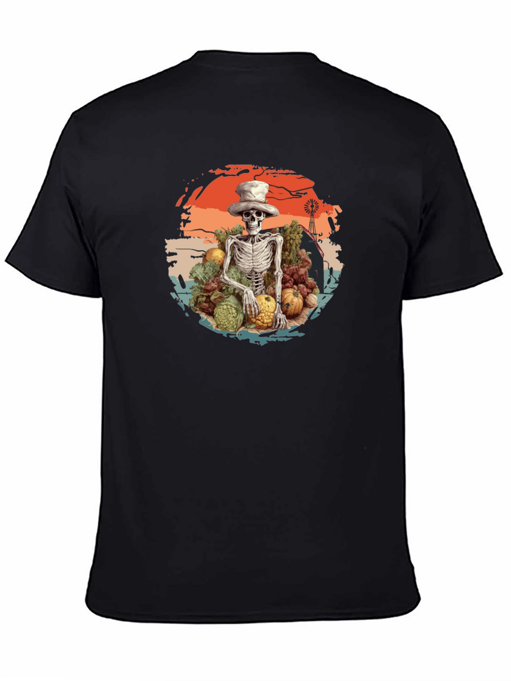 Harvest Skeleton Graphic T-Shirt