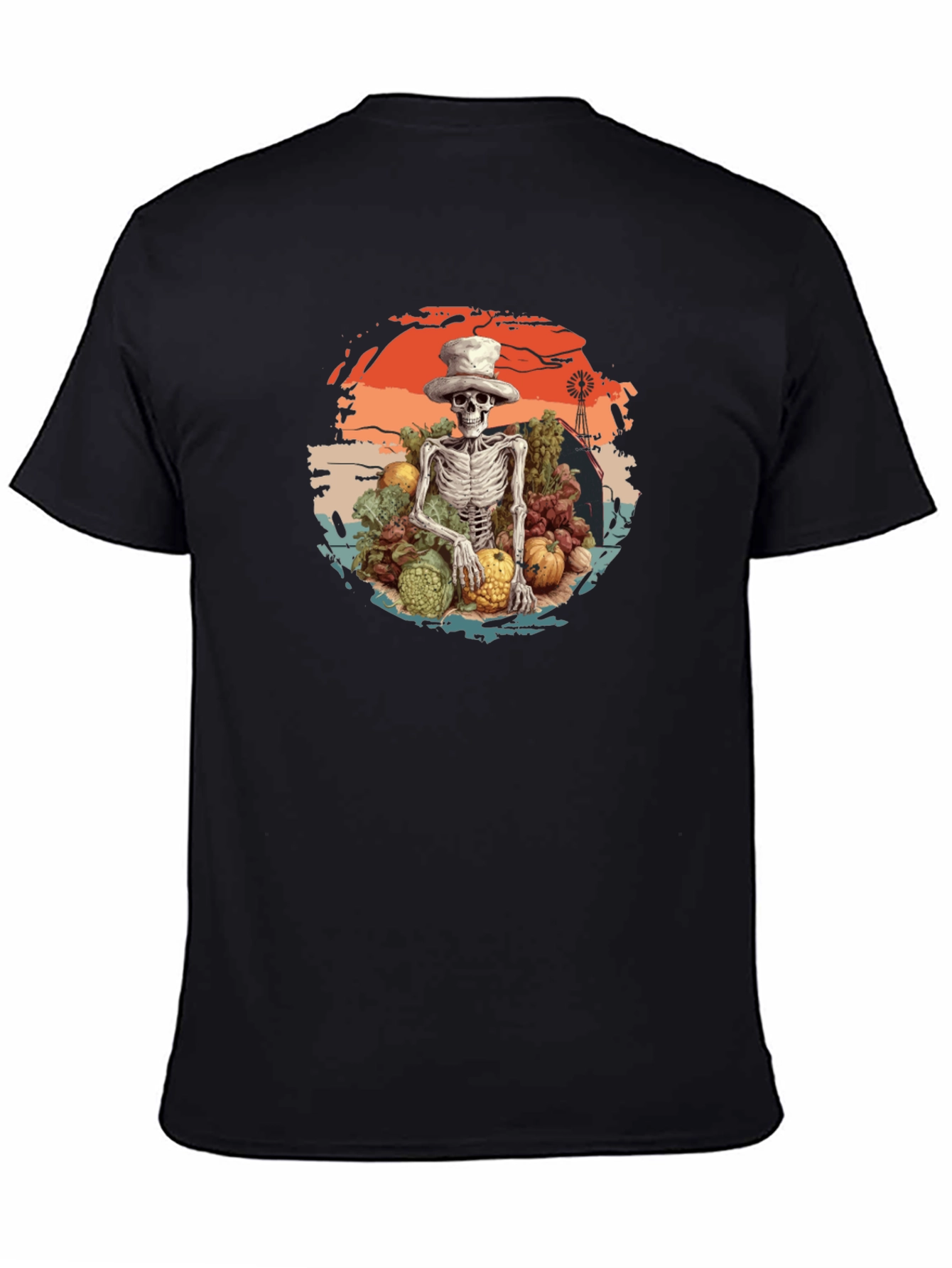 Harvest Skeleton Graphic T-Shirt