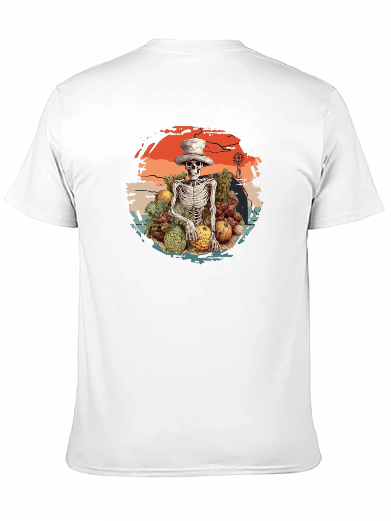 Harvest Skeleton Graphic T-Shirt