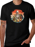 Harvest Skeleton Graphic T-Shirt