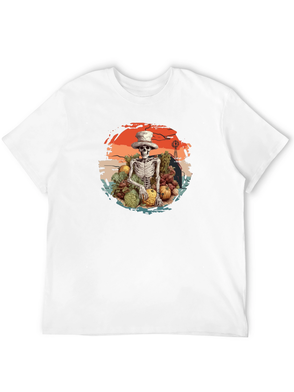 Harvest Skeleton Graphic T-Shirt