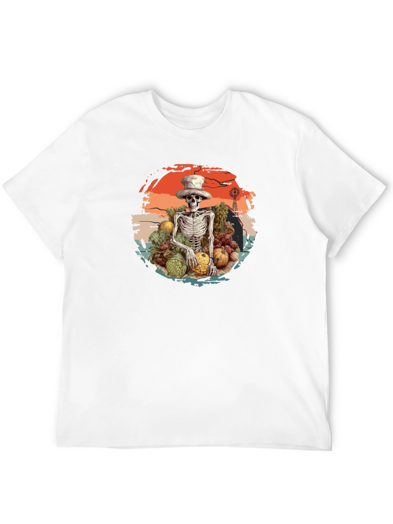 Harvest Skeleton Graphic T-Shirt