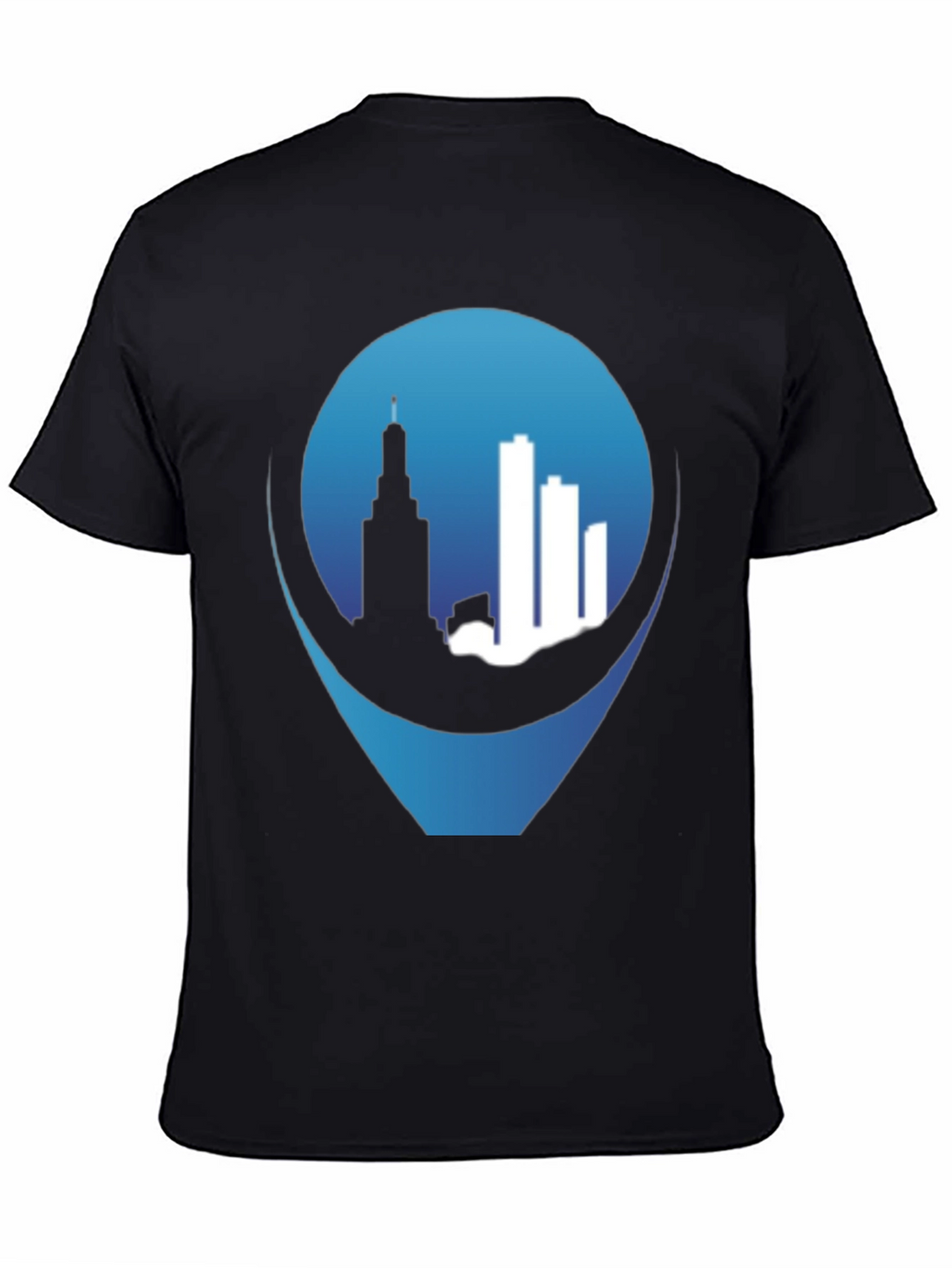 Cityscape Pin Black T-Shirt