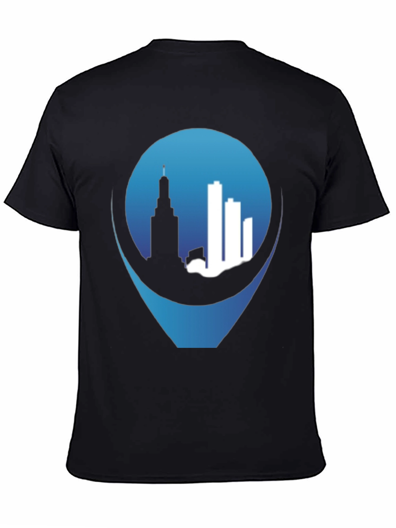 Cityscape Pin Black T-Shirt