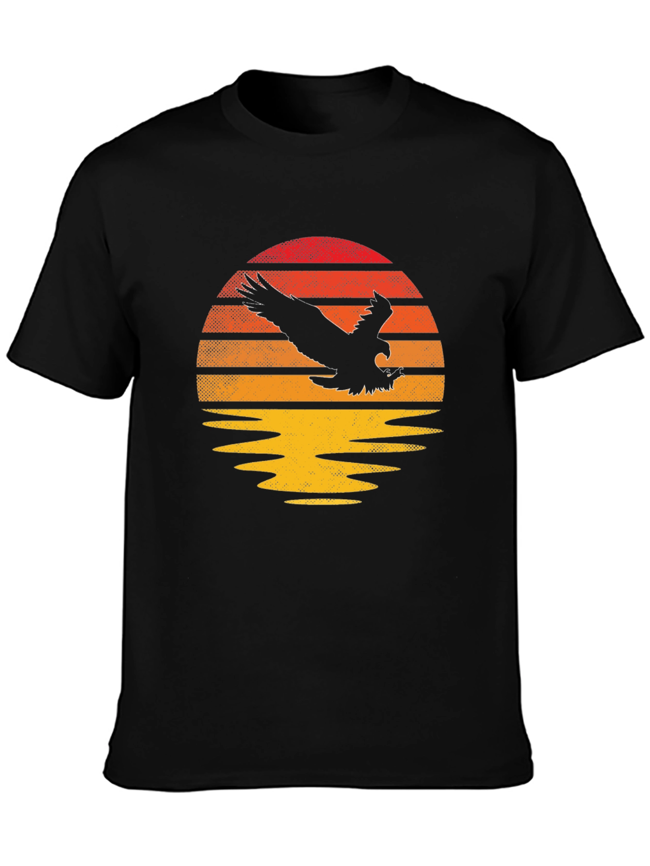 Eagle Sunset Graphic T-Shirt