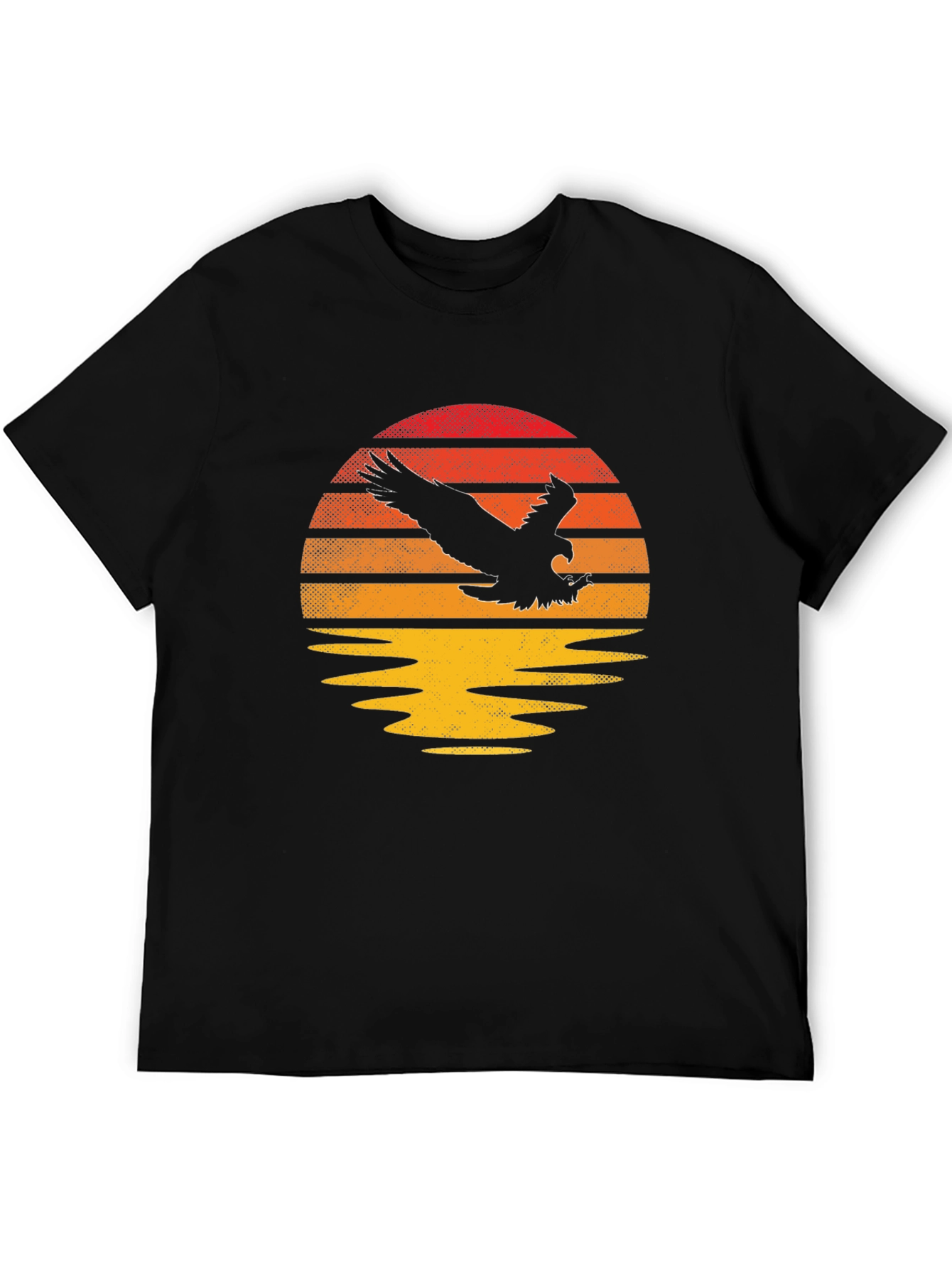 Eagle Sunset Graphic T-Shirt