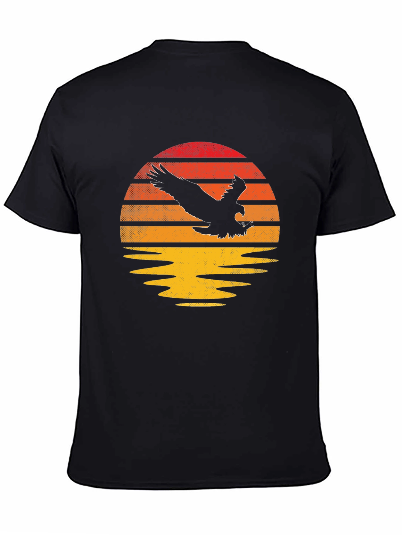 Eagle Sunset Graphic T-Shirt