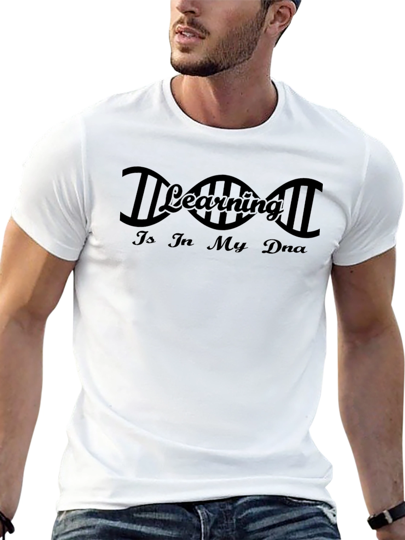 Learning in My DNA Black T-Shirt