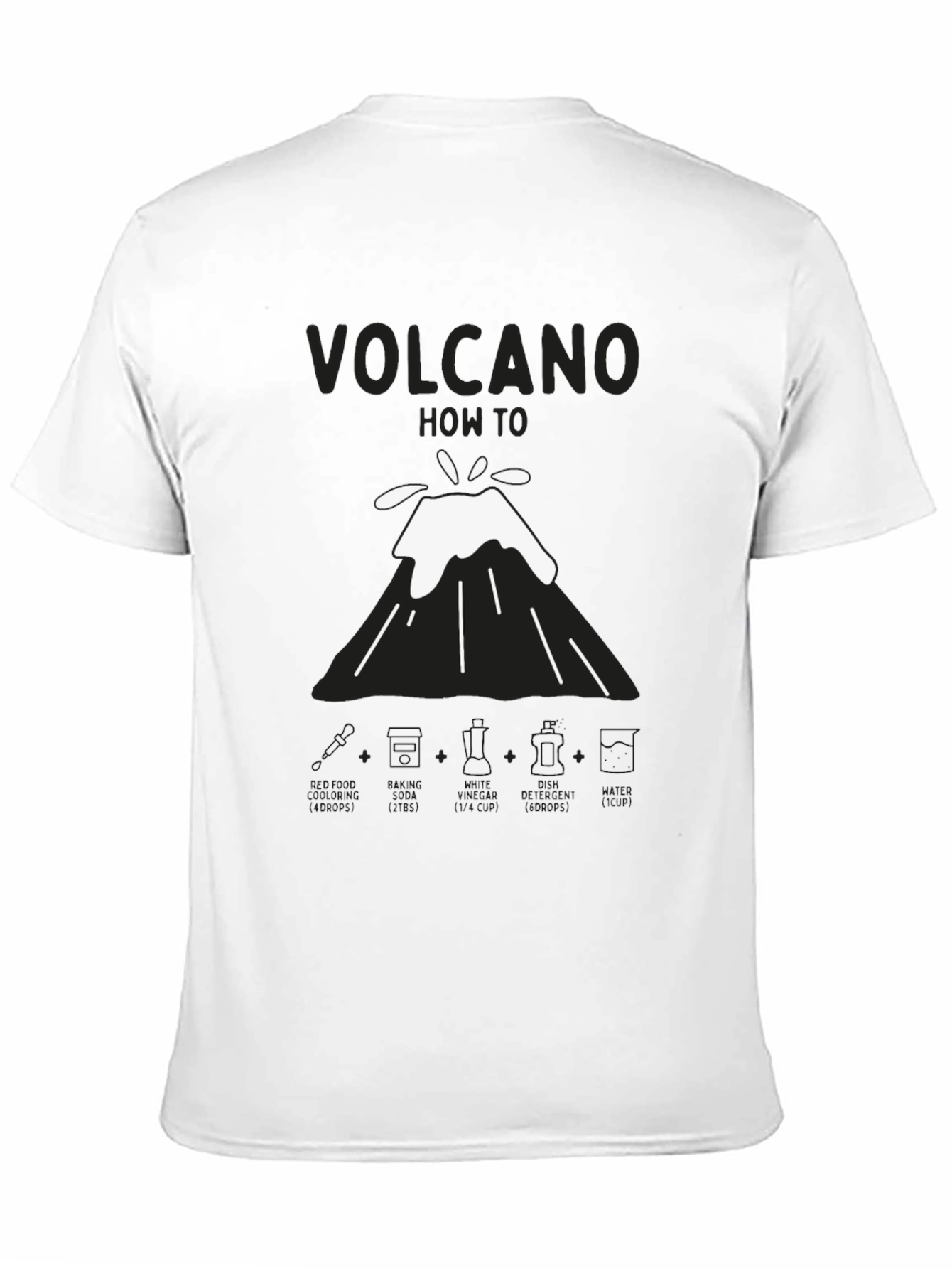 Volcano How-To Mens Black T-Shirt