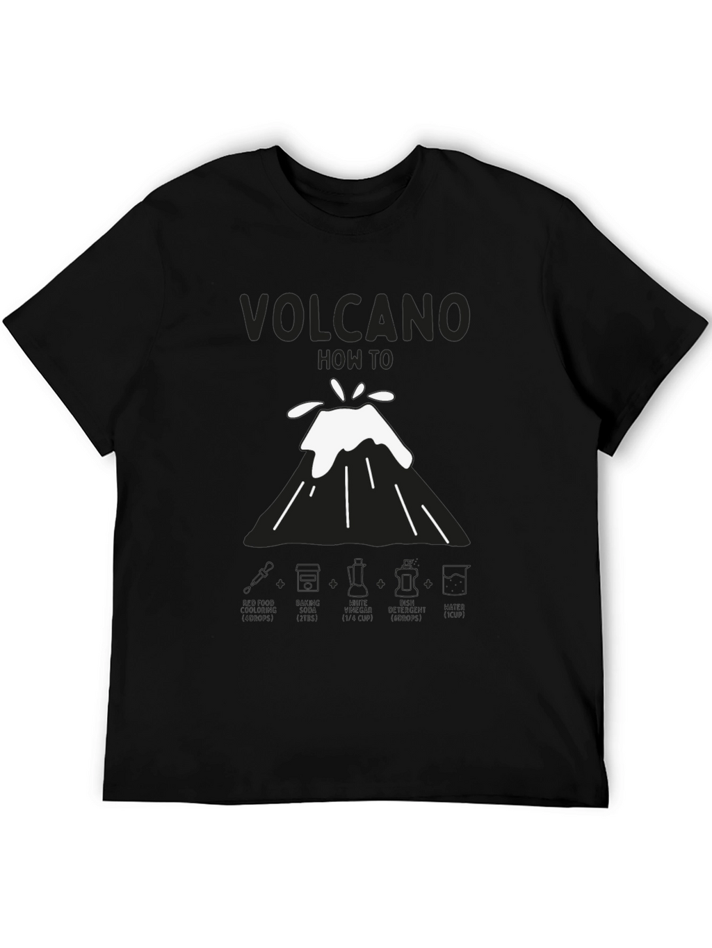Volcano How-To Mens Black T-Shirt
