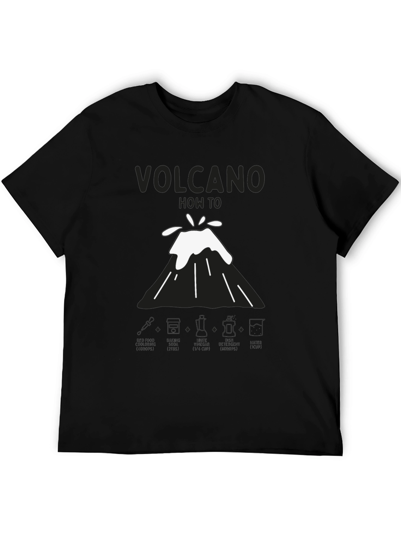 Volcano How-To Mens Black T-Shirt