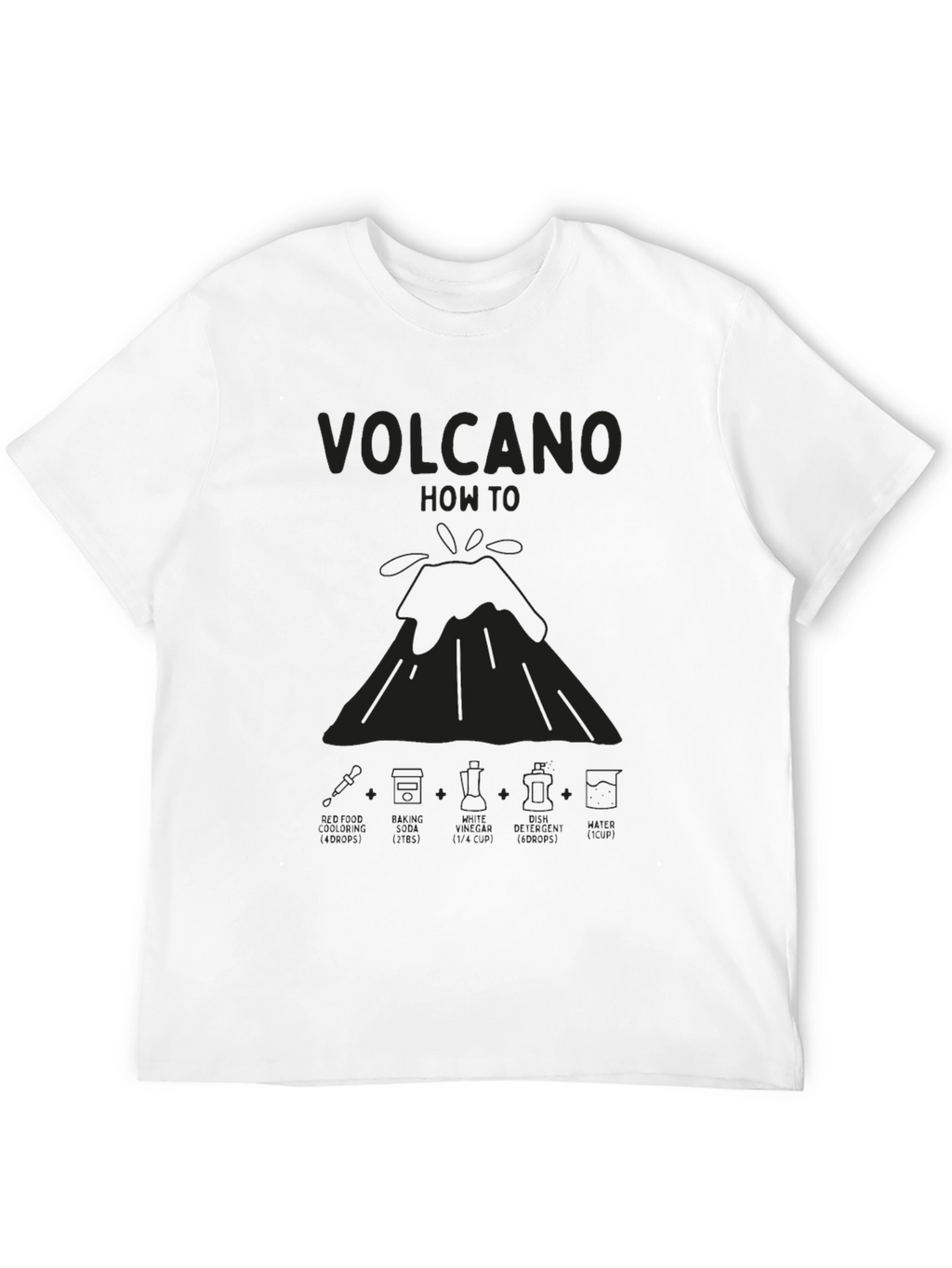 Volcano How-To Mens Black T-Shirt