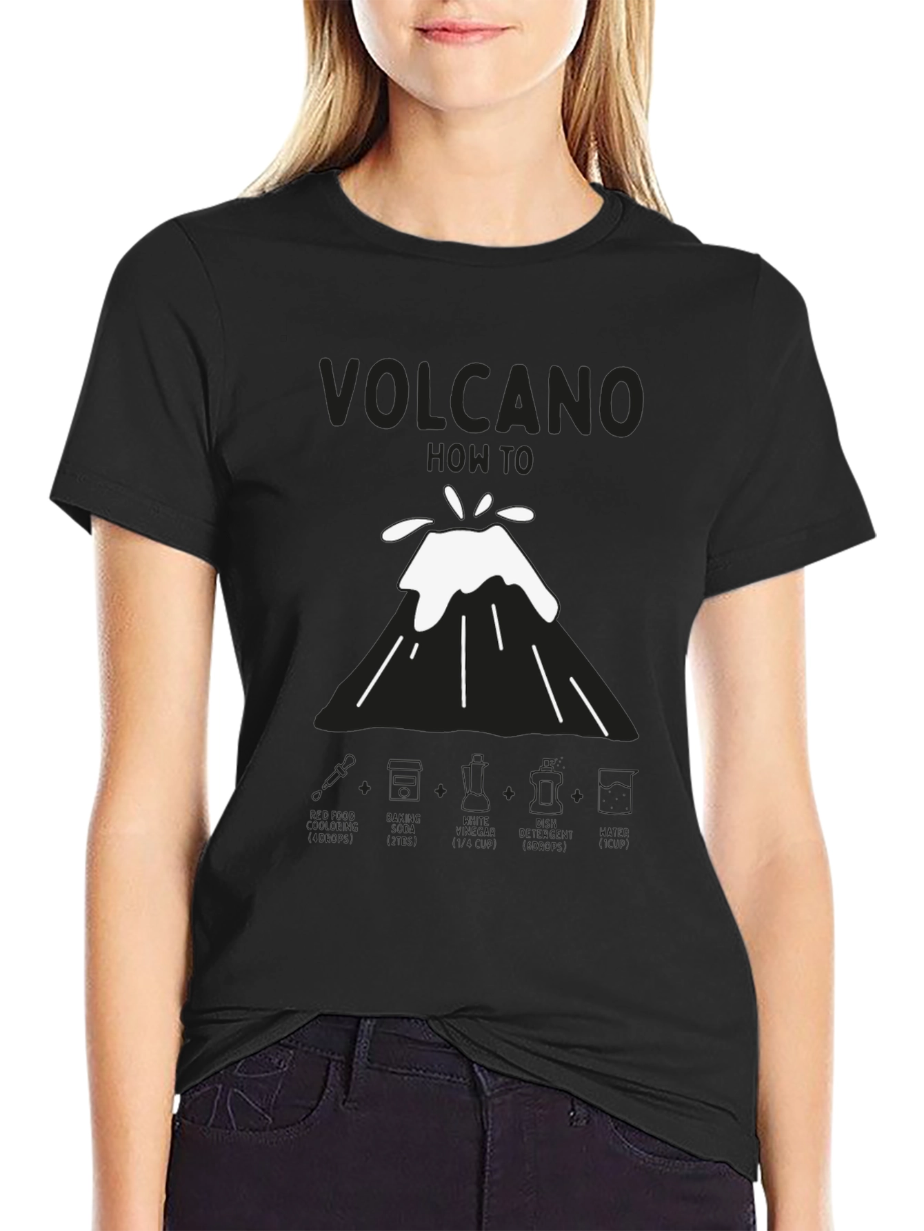 Volcano How-To Mens Black T-Shirt