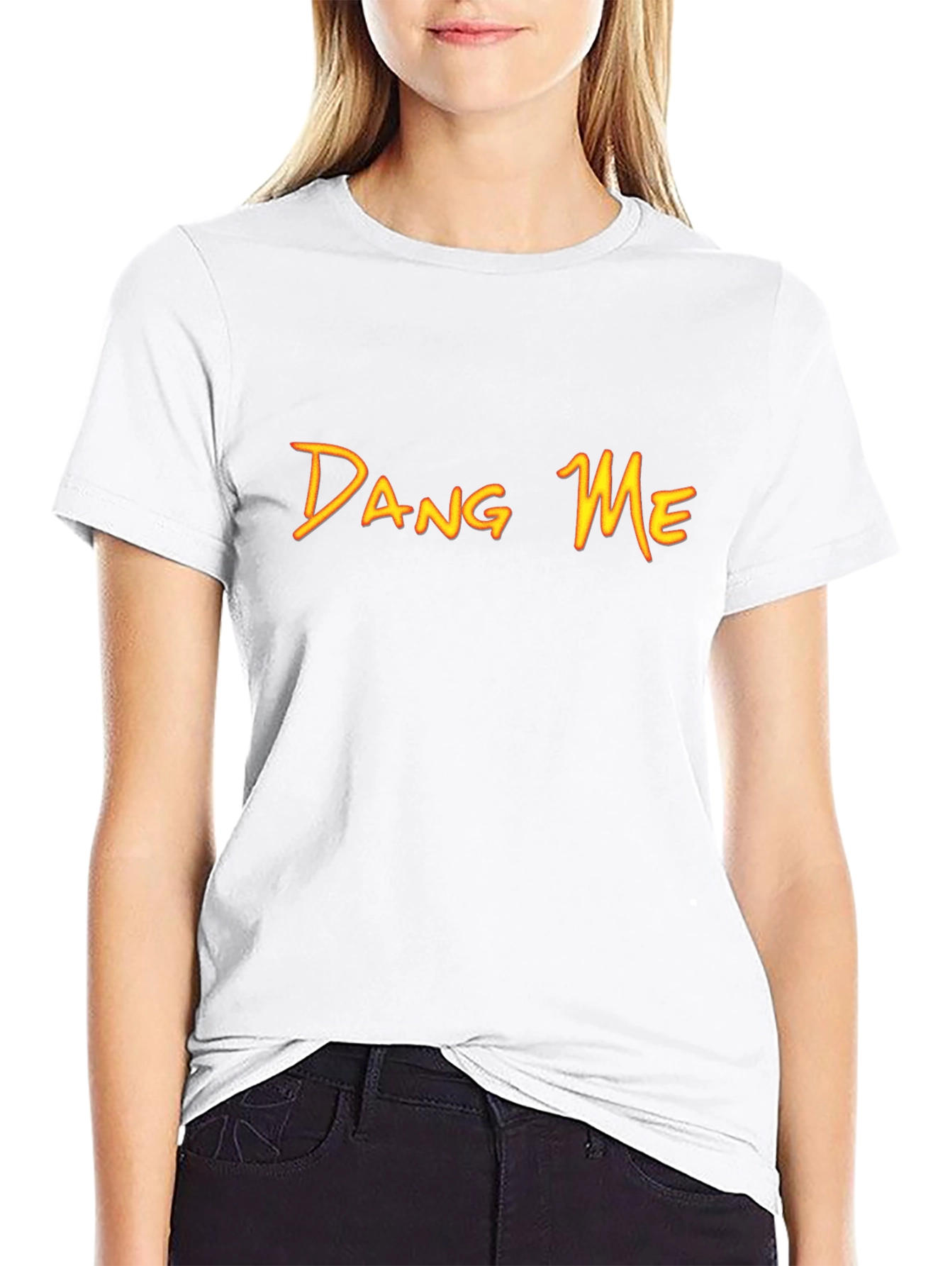 Dang Me Graphic Tee - Black Short Sleeve Casual Shirt
