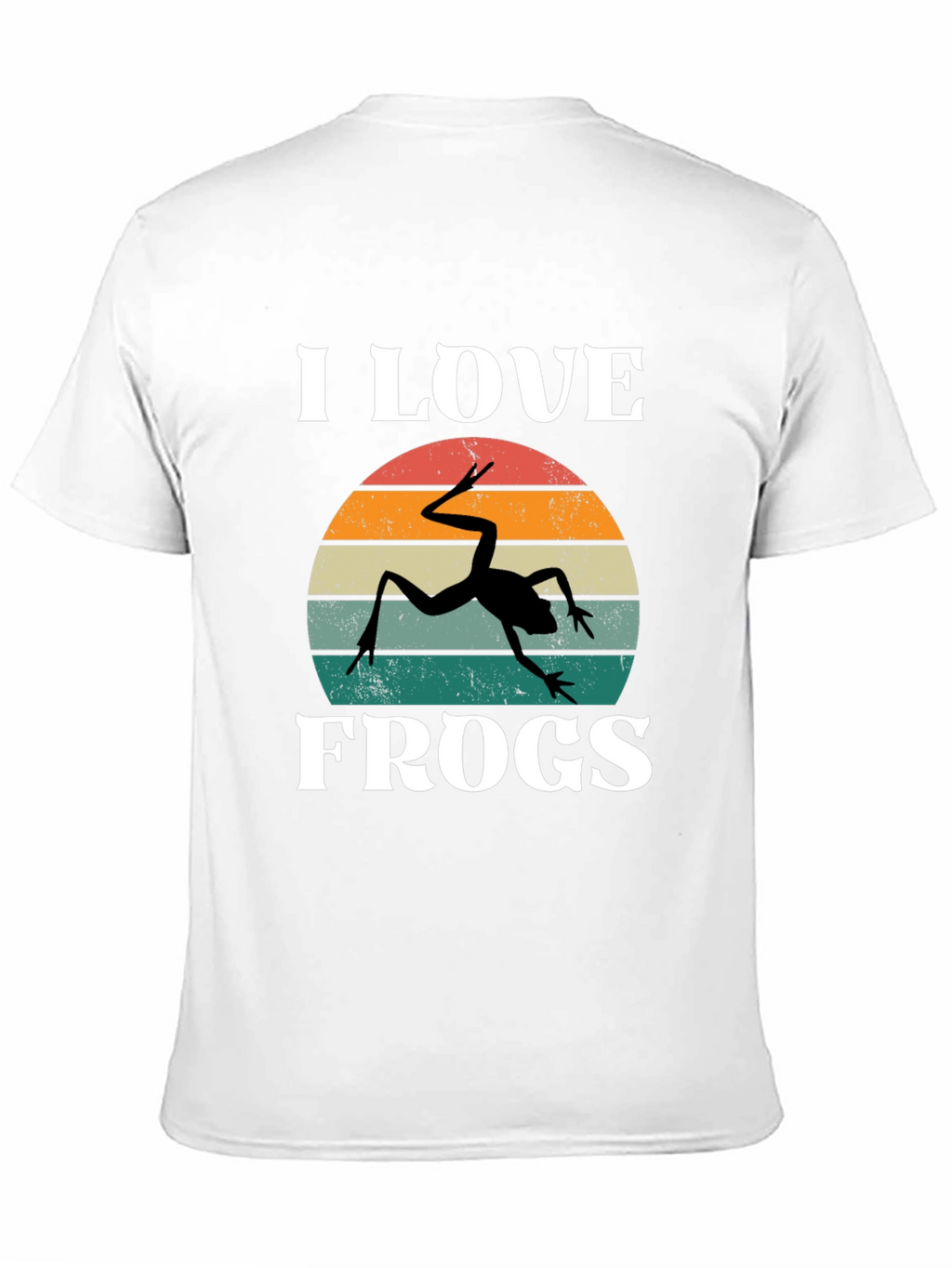I Love Frogs Retro Graphic T-Shirt