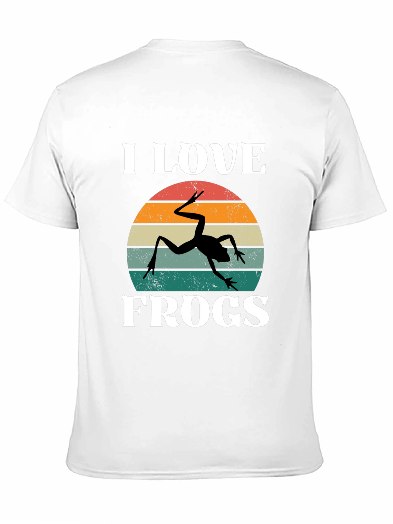 I Love Frogs Retro Graphic T-Shirt