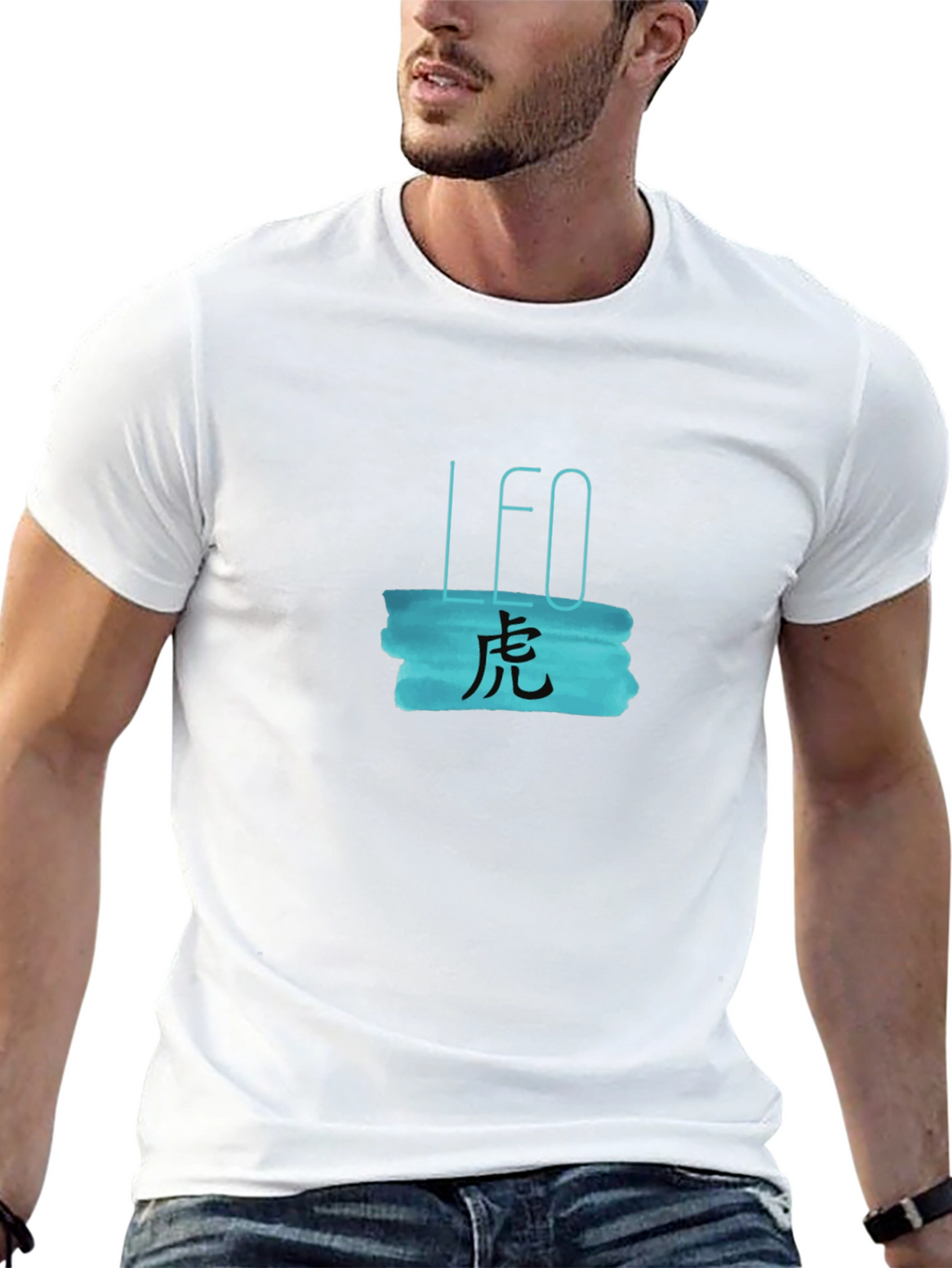 Black LEO Zodiac Graphic Tee
