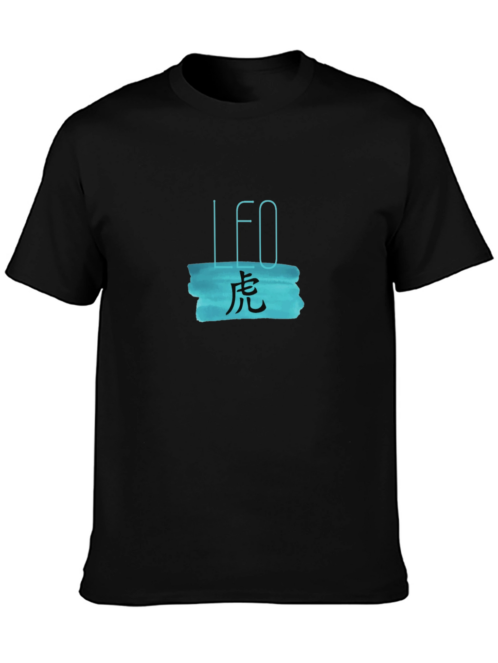 Black LEO Zodiac Graphic Tee