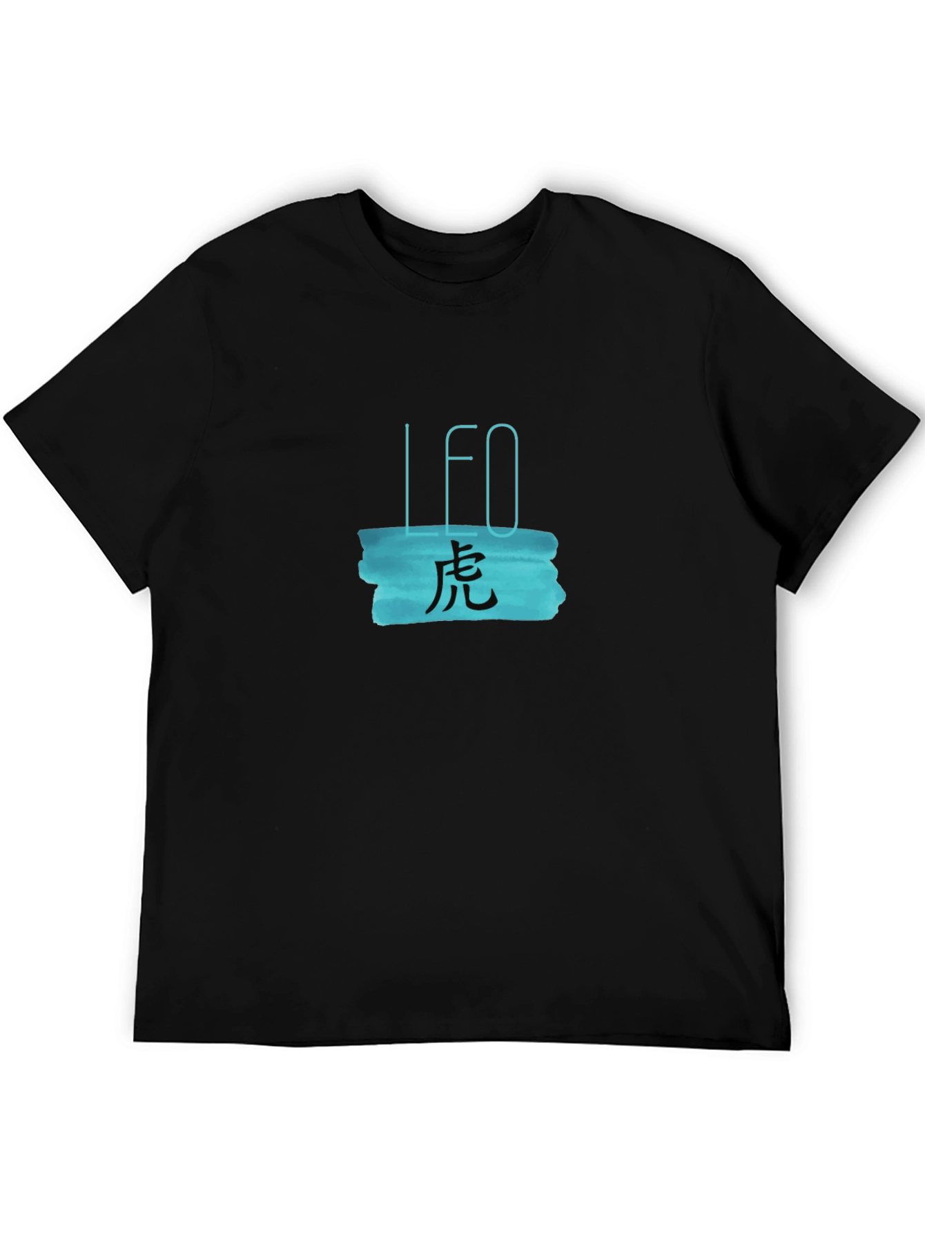 Black LEO Zodiac Graphic Tee