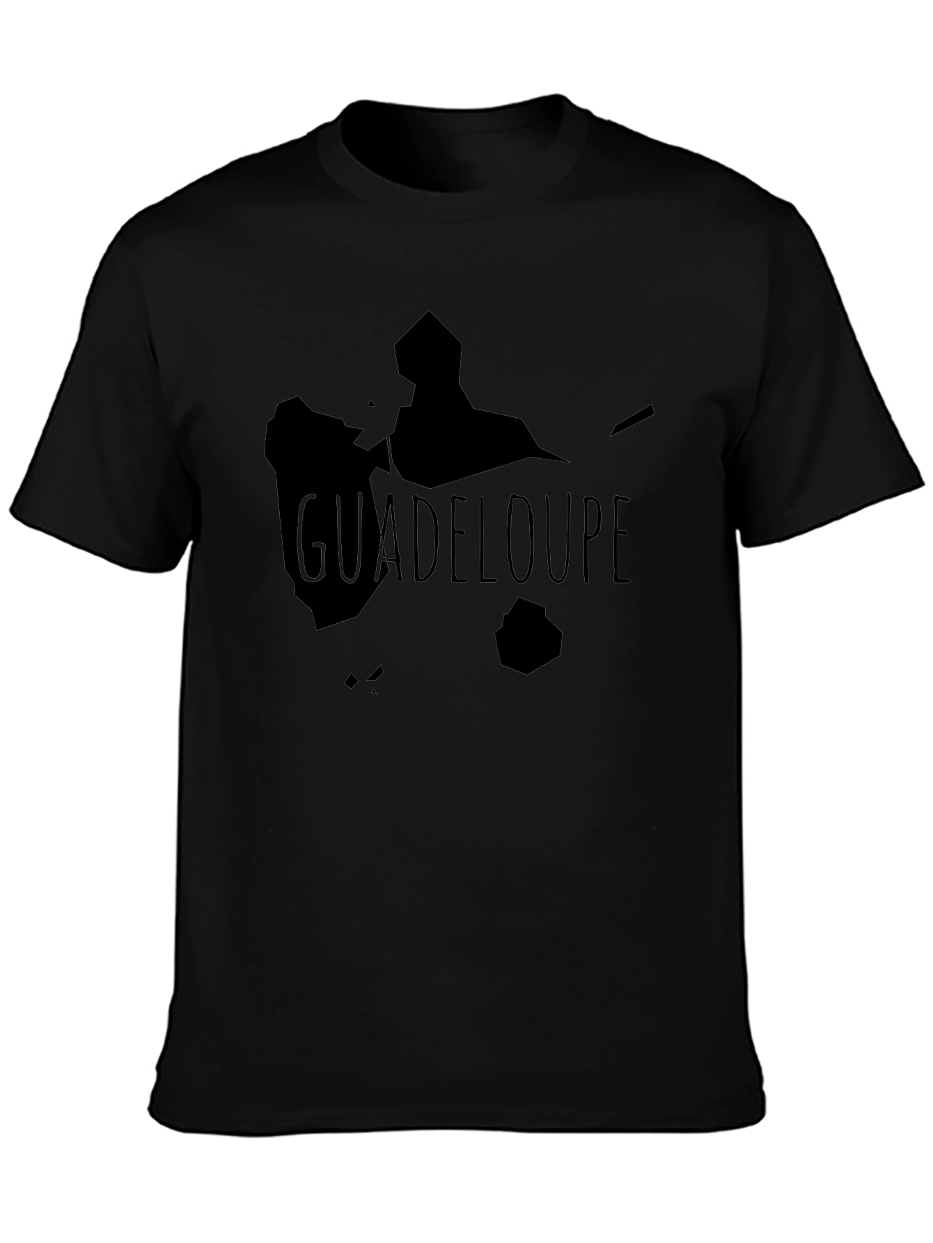 Guadeloupe Island Graphic Tee - Black Unisex T-Shirt