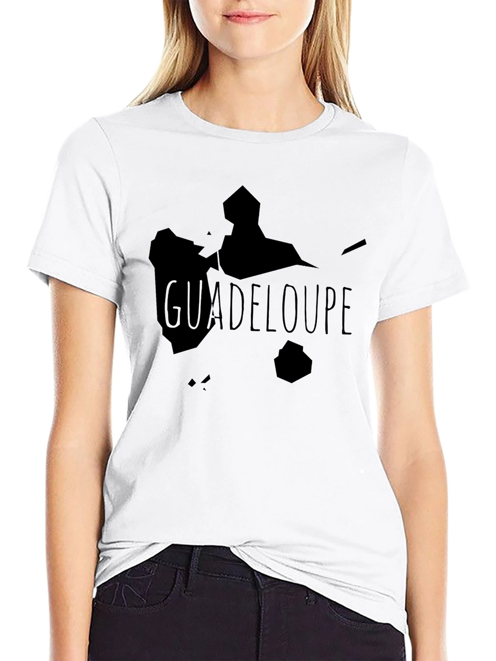 Guadeloupe Island Graphic Tee - Black Unisex T-Shirt