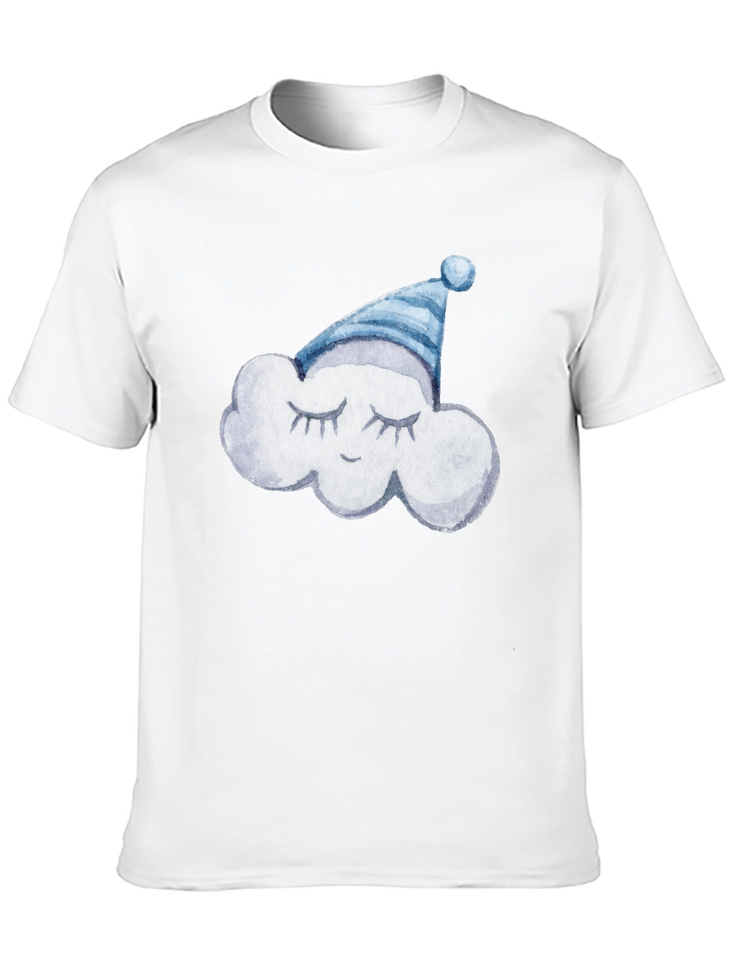 Dreamy Cloud Tee: Soft Black Cotton T-Shirt