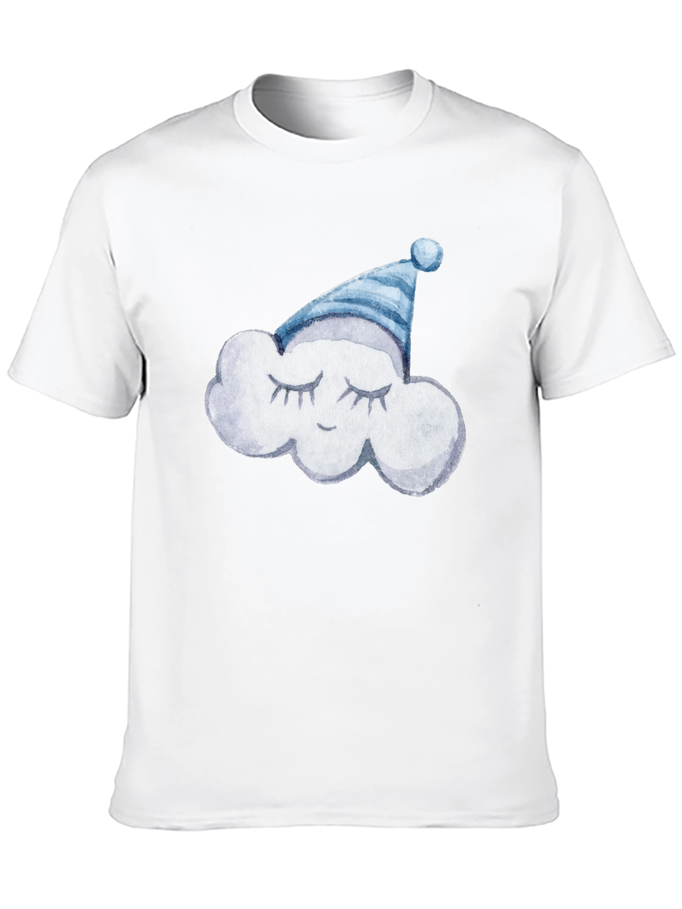 Dreamy Cloud Tee: Soft Black Cotton T-Shirt
