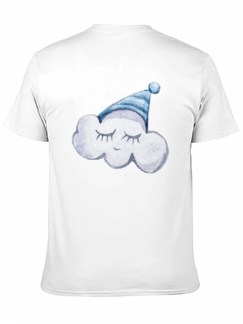 Dreamy Cloud Tee: Soft Black Cotton T-Shirt