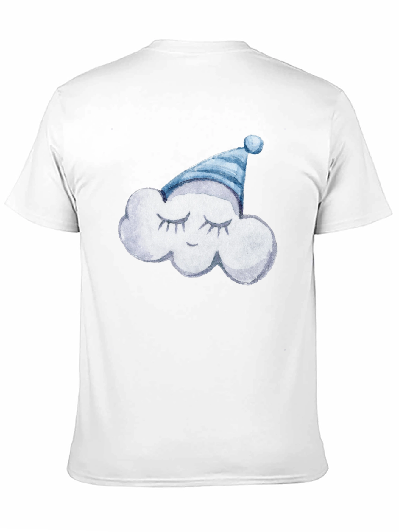 Dreamy Cloud Tee: Soft Black Cotton T-Shirt