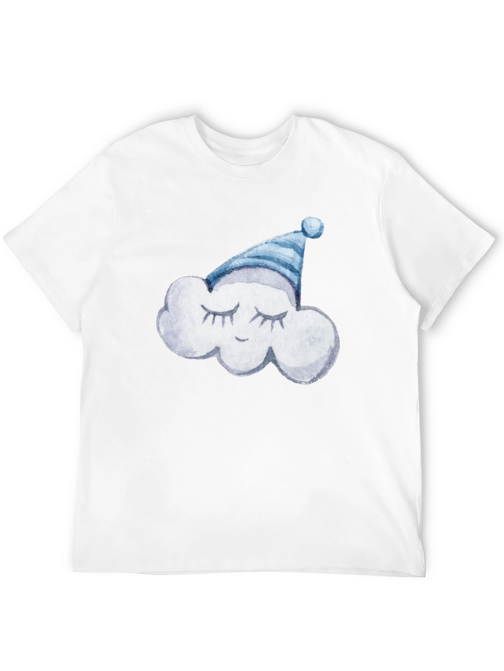 Dreamy Cloud Tee: Soft Black Cotton T-Shirt