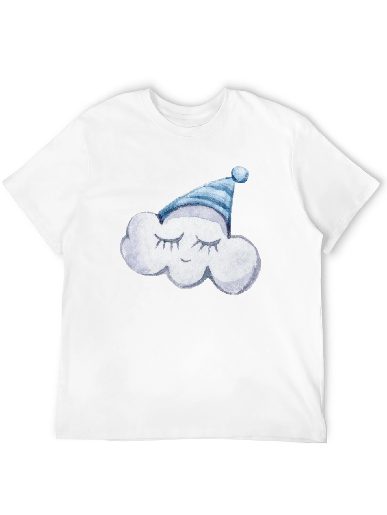 Dreamy Cloud Tee: Soft Black Cotton T-Shirt