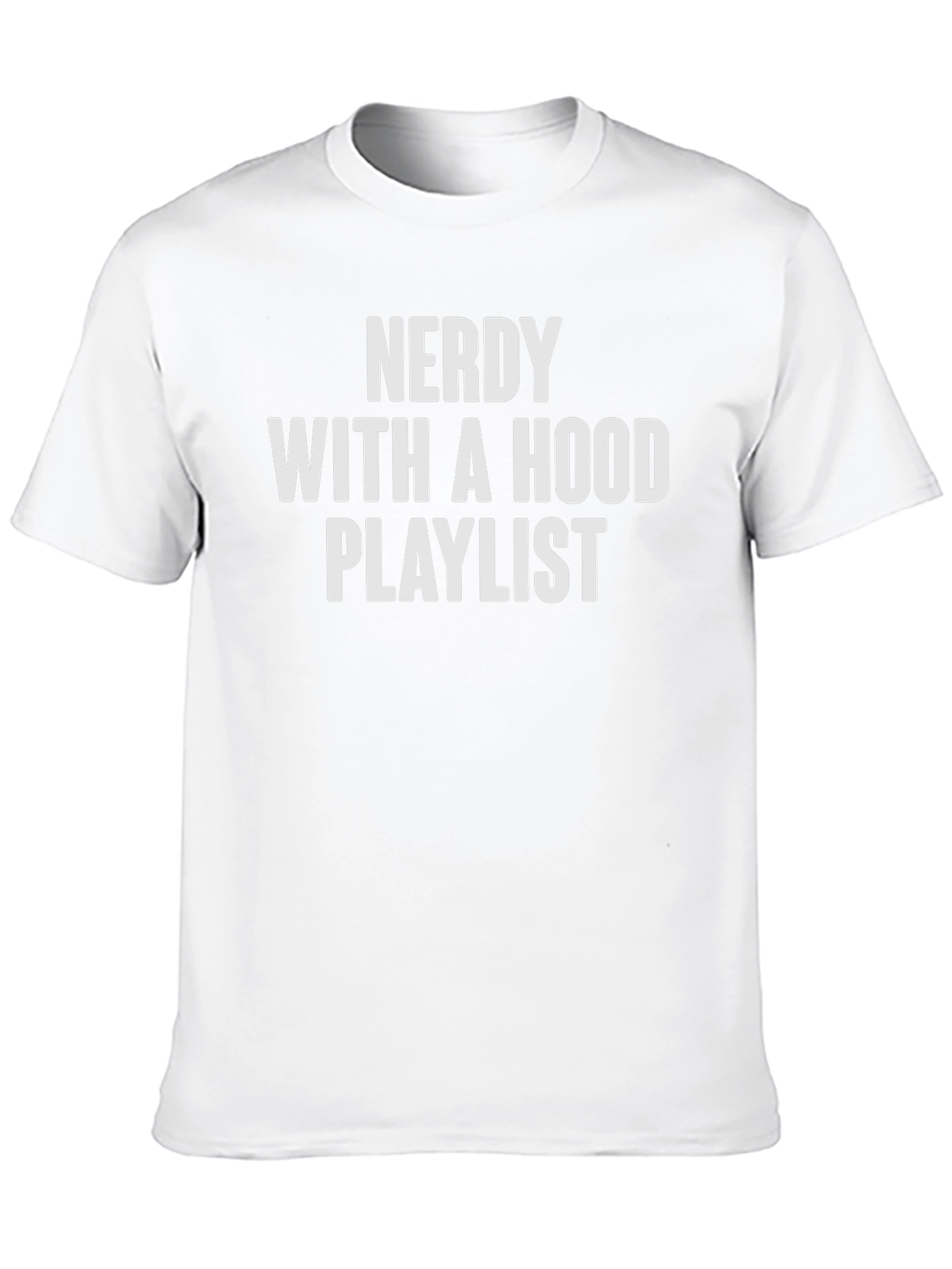 Nerdy With a Hood Playlist Graphic Tee