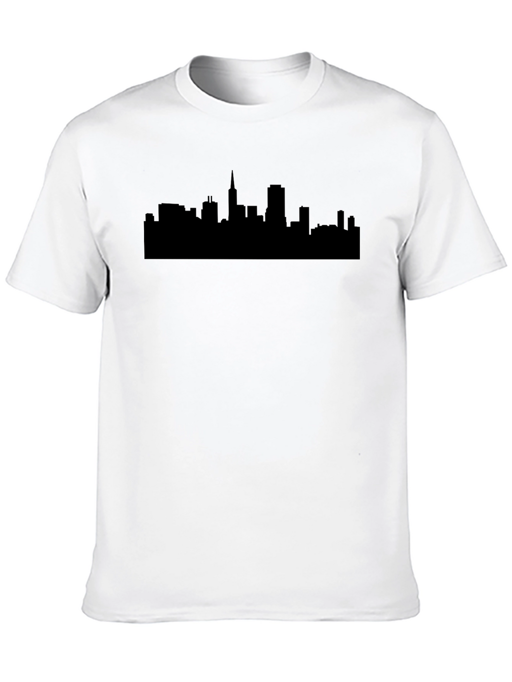 Cityscape Silhouette Black T-Shirt