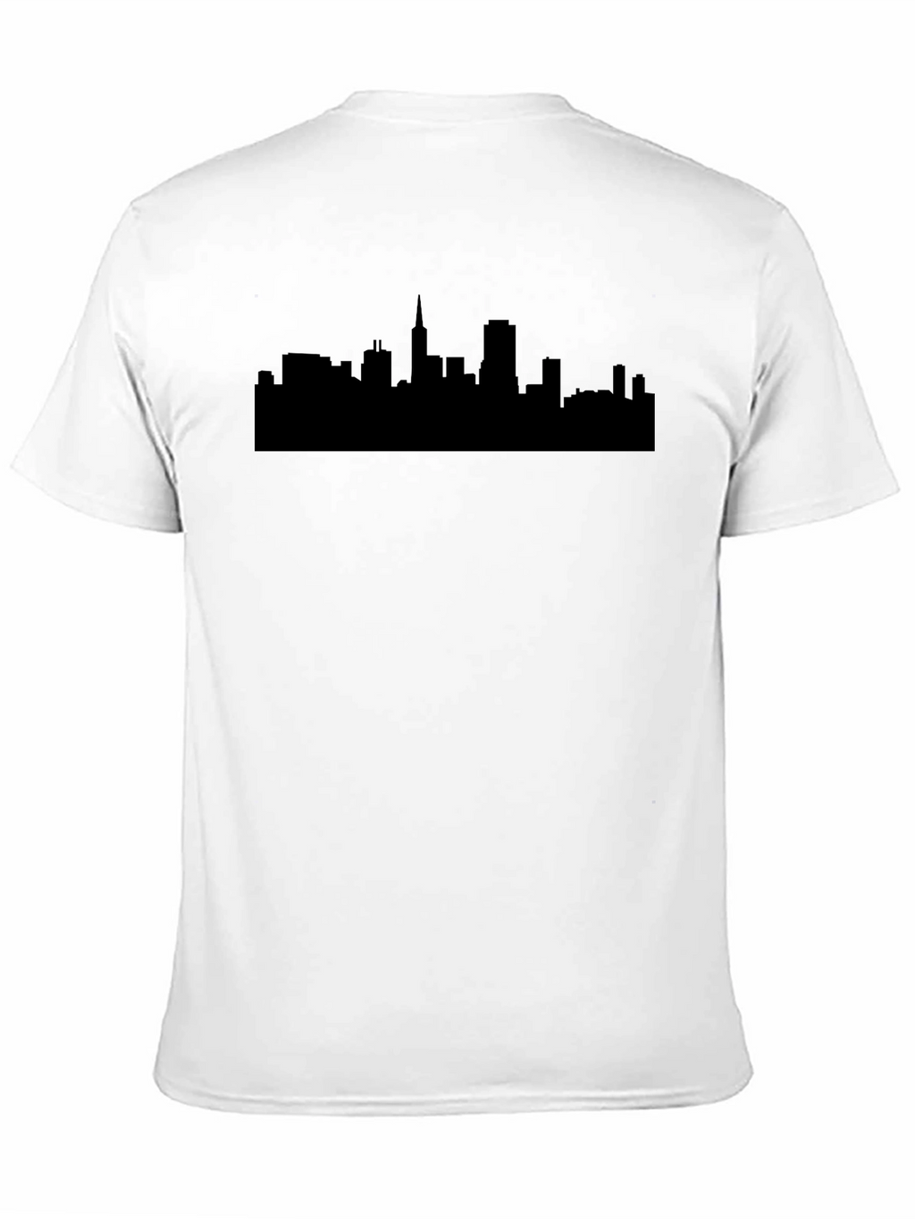 Cityscape Silhouette Black T-Shirt
