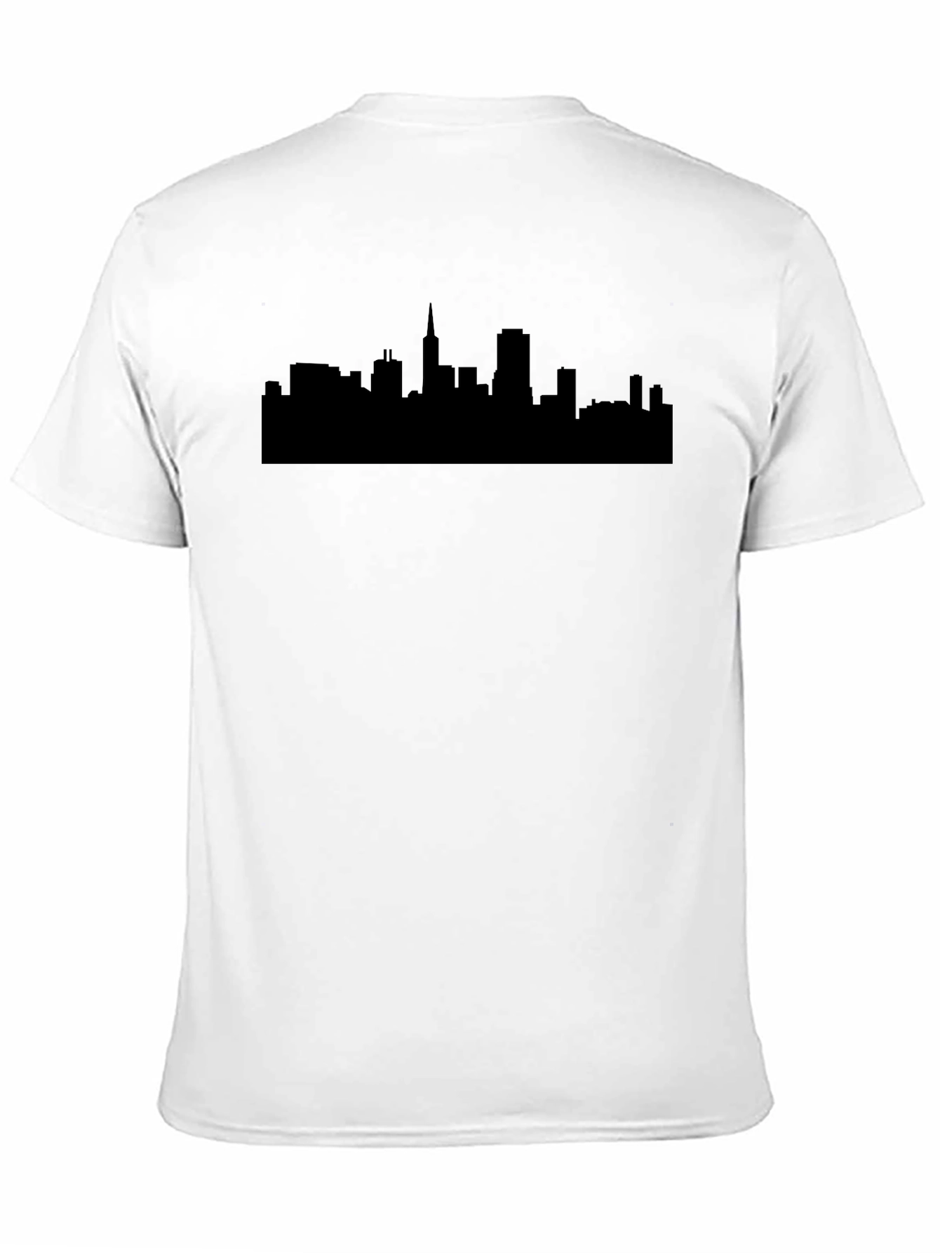 Cityscape Silhouette Black T-Shirt