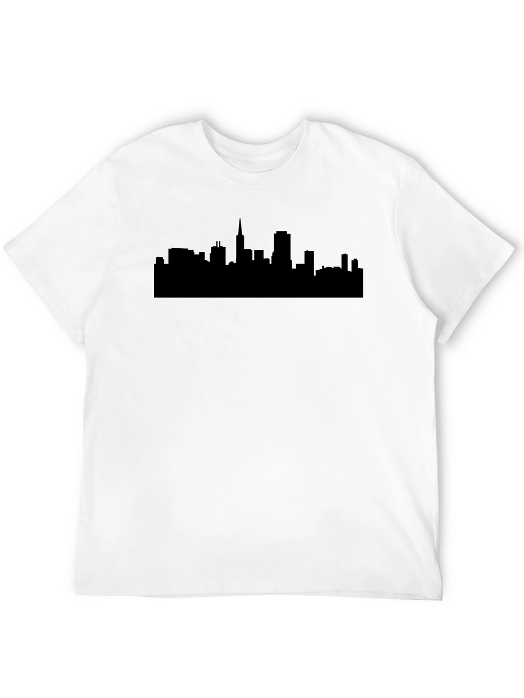 Cityscape Silhouette Black T-Shirt