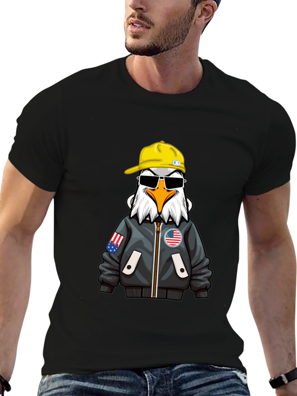 Cool Eagle Graphic T-Shirt