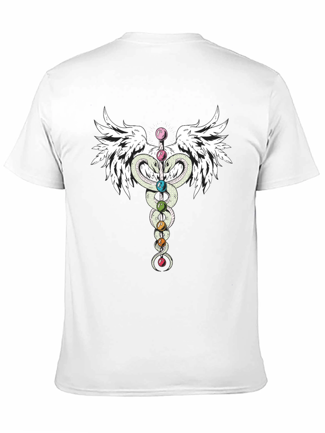Chakra Caduceus Wings T-Shirt