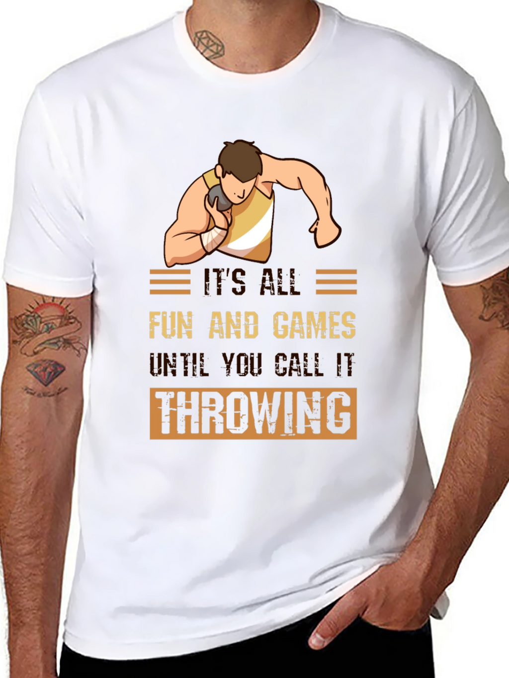 Funny Shot Put Throwing T-Shirt